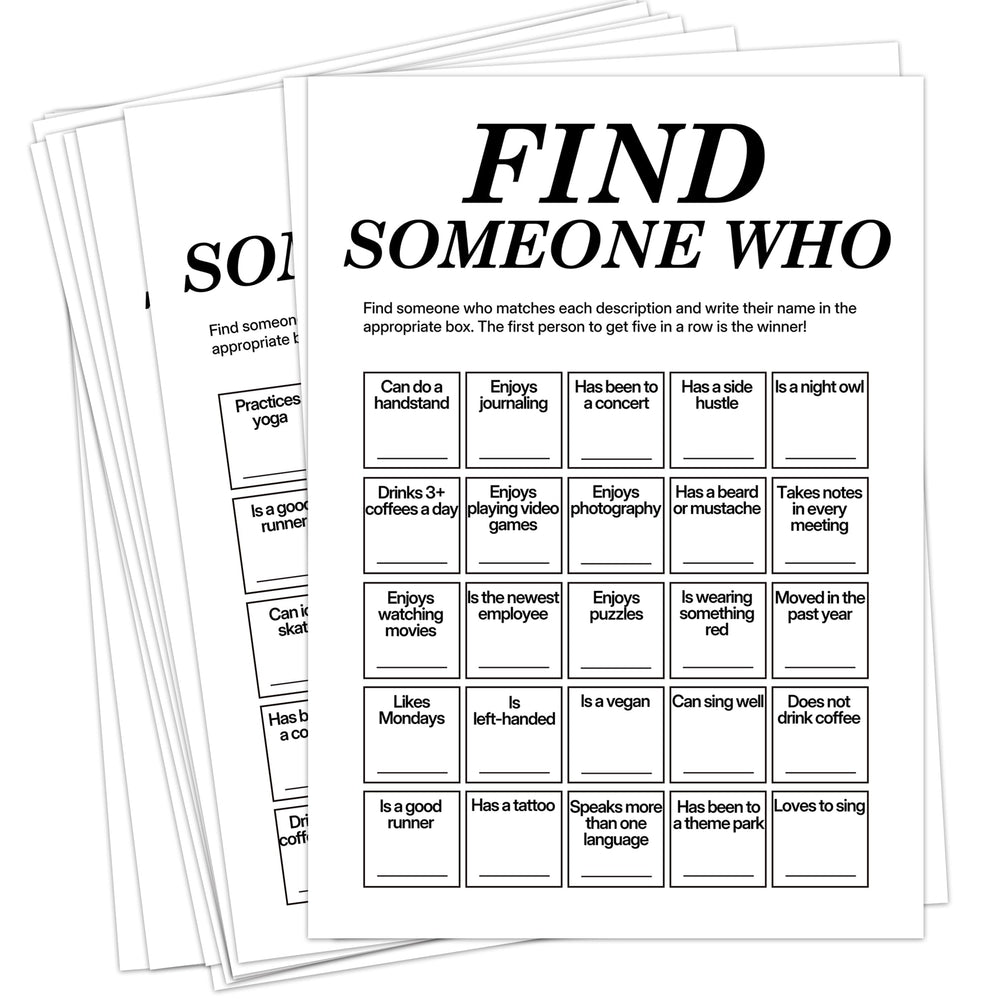 Sahjzk Office Bingo 25 randomized cards ideal for engaging team icebreakers