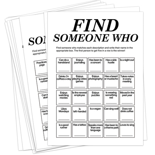 Sahjzk Office Bingo 25 randomized cards ideal for engaging team icebreakers