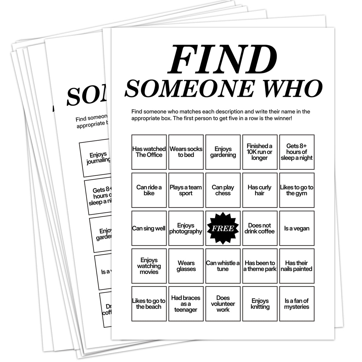 Sahjzk Office Bingo Cards with 25 layouts for engaging meetings