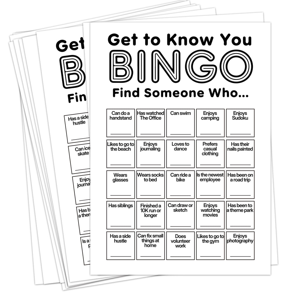 Sahjzk Office Bingo Cards with 25 unique layouts for engaging team sessions.