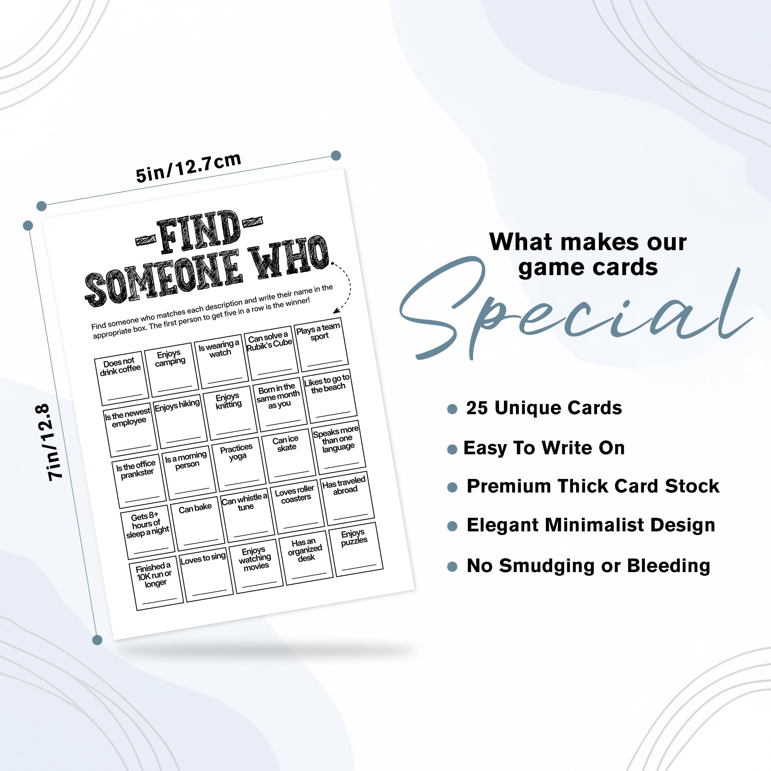 Sahjzk Office Bingo Cards feature signature lines for a memorable team keepsake