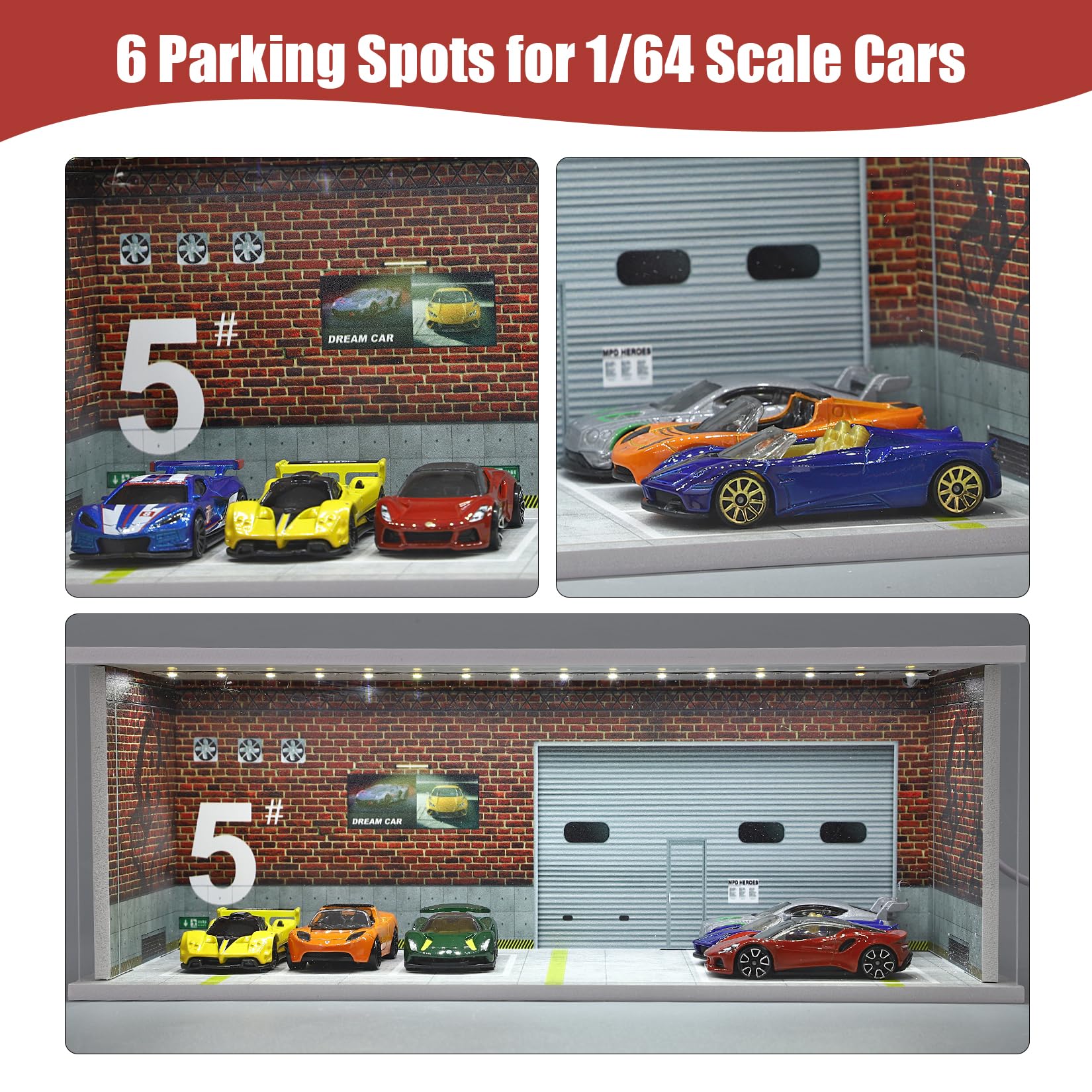 Saichotoy 1:64 scale cars storage showcases your model lineup.