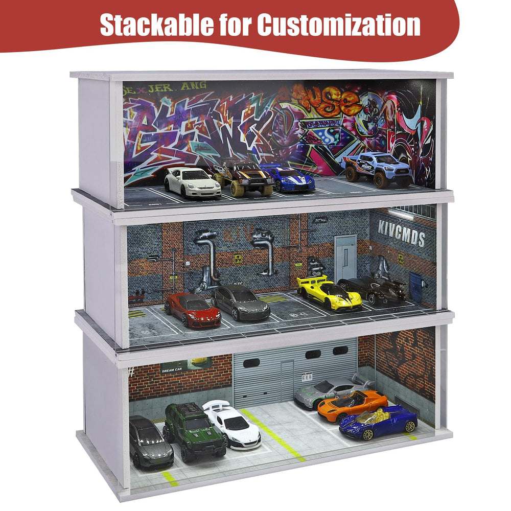 Saichotoy acrylic cover shields models from dust while staying transparent.