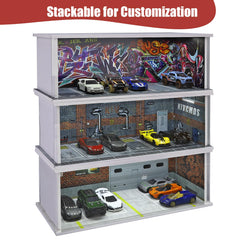 Saichotoy acrylic cover shields models from dust while staying transparent.
