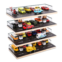 Saichotoy Hot Wheels 1:64 display case keeps cars organized and ready for display.