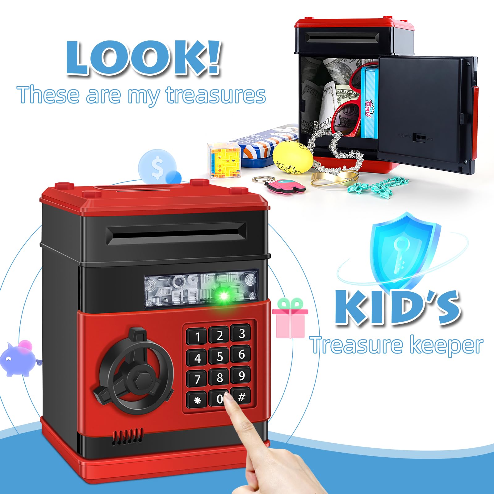 Saidrip piggy bank makes a thoughtful birthday gift for kids ages 6–13.