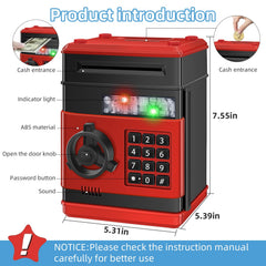 Saidrip piggy bank with large capacity to hold coins and notes.