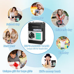 Saidrip Piggy Bank shown as room decor encouraging responsible saving habits.