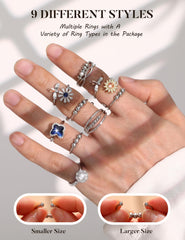 Sailimue Anxiety Ring open adjustable fits sizes 6 to 10