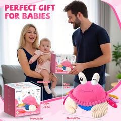 SAIMAND pink crab is machine washable after removing the removable ball for color care.