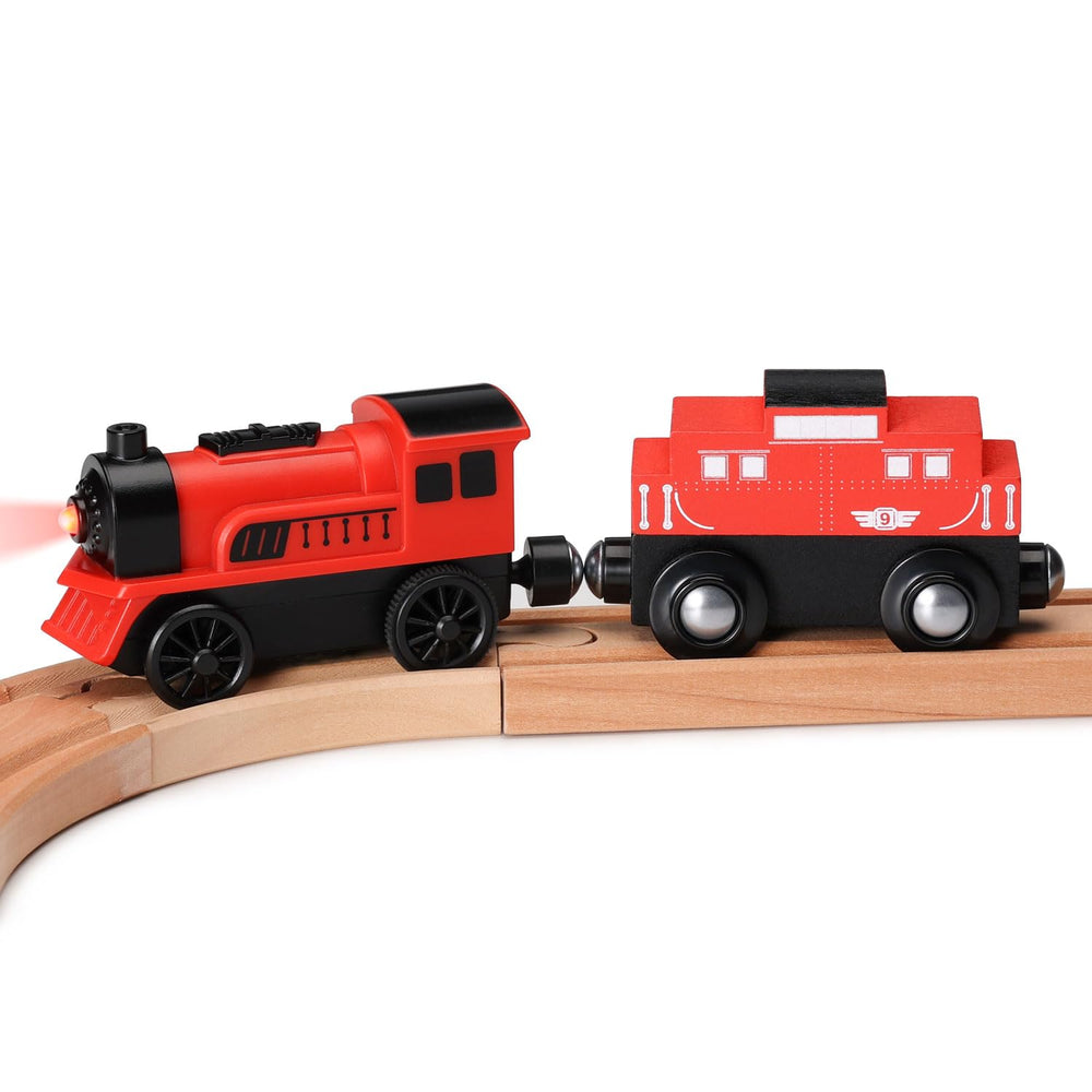 SainSmart Jr futuristic engine with front and rear lights for engaging play.