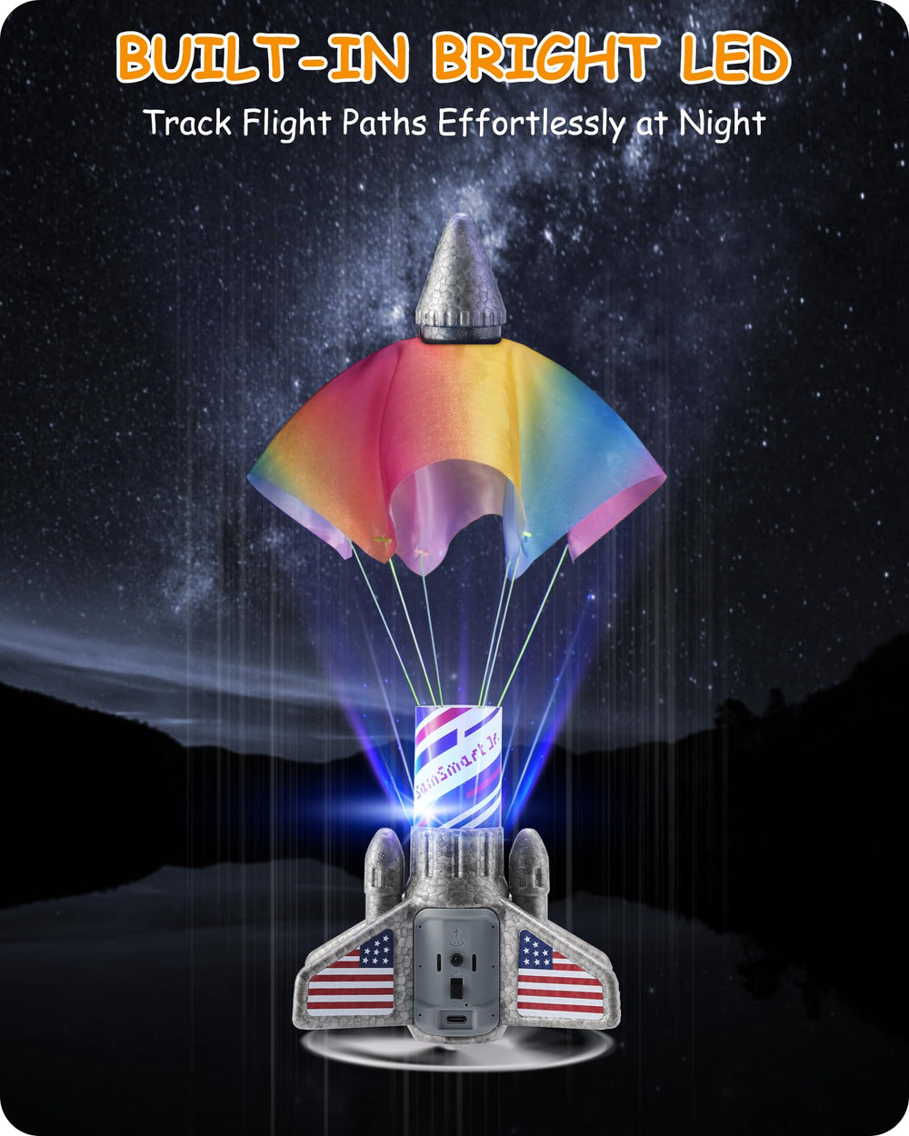 SainSmart Jr parachute deployment during safe landings after high-altitude launches.