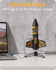 SainSmart Jr. rechargeable rocket charging in about 40 minutes