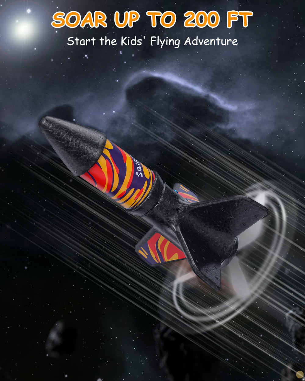 SainSmart Jr rocket launcher charging battery enables multiple flights per session