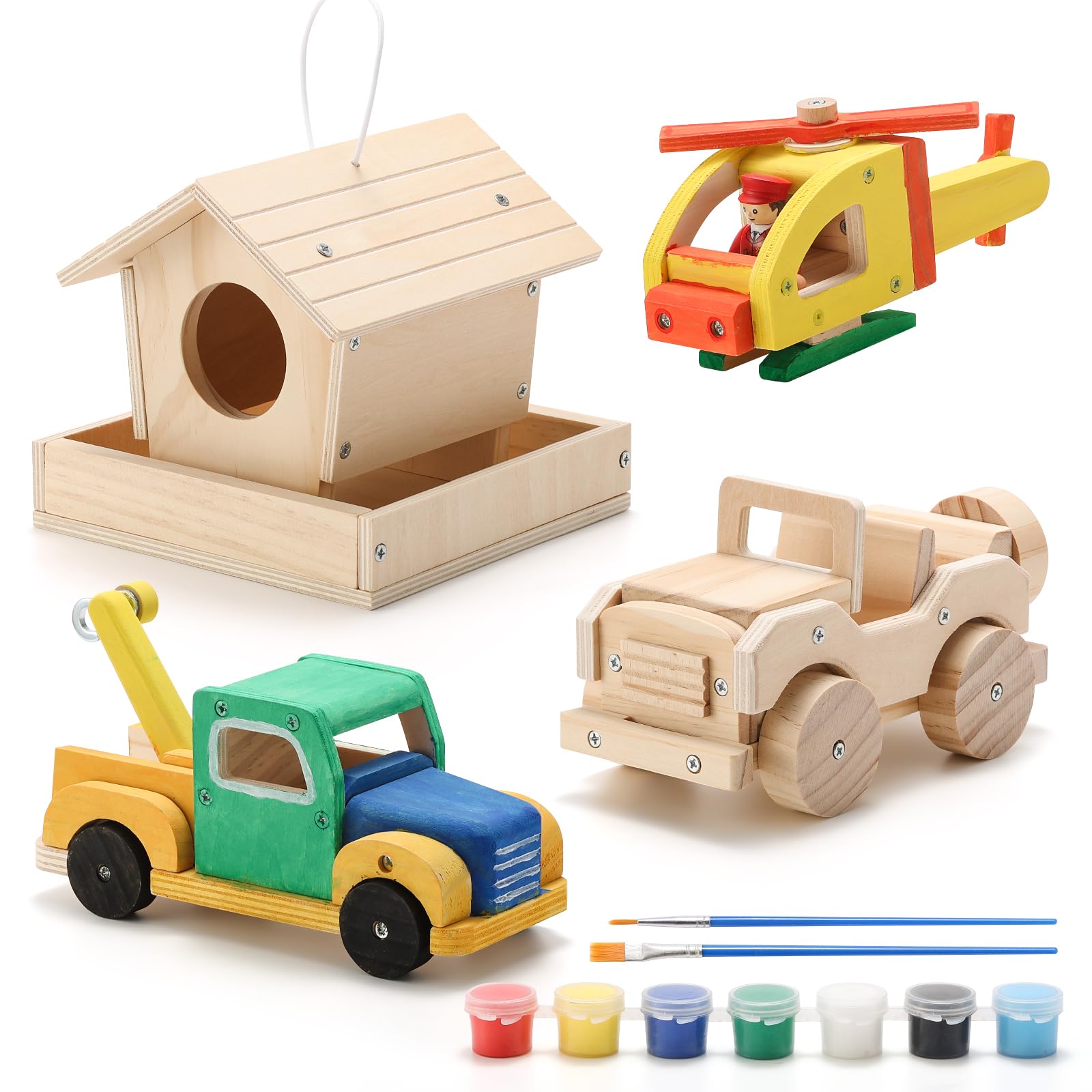 SainSmart Jr birdhouse assembly: real wood project that boosts hands-on skills and imaginative play
