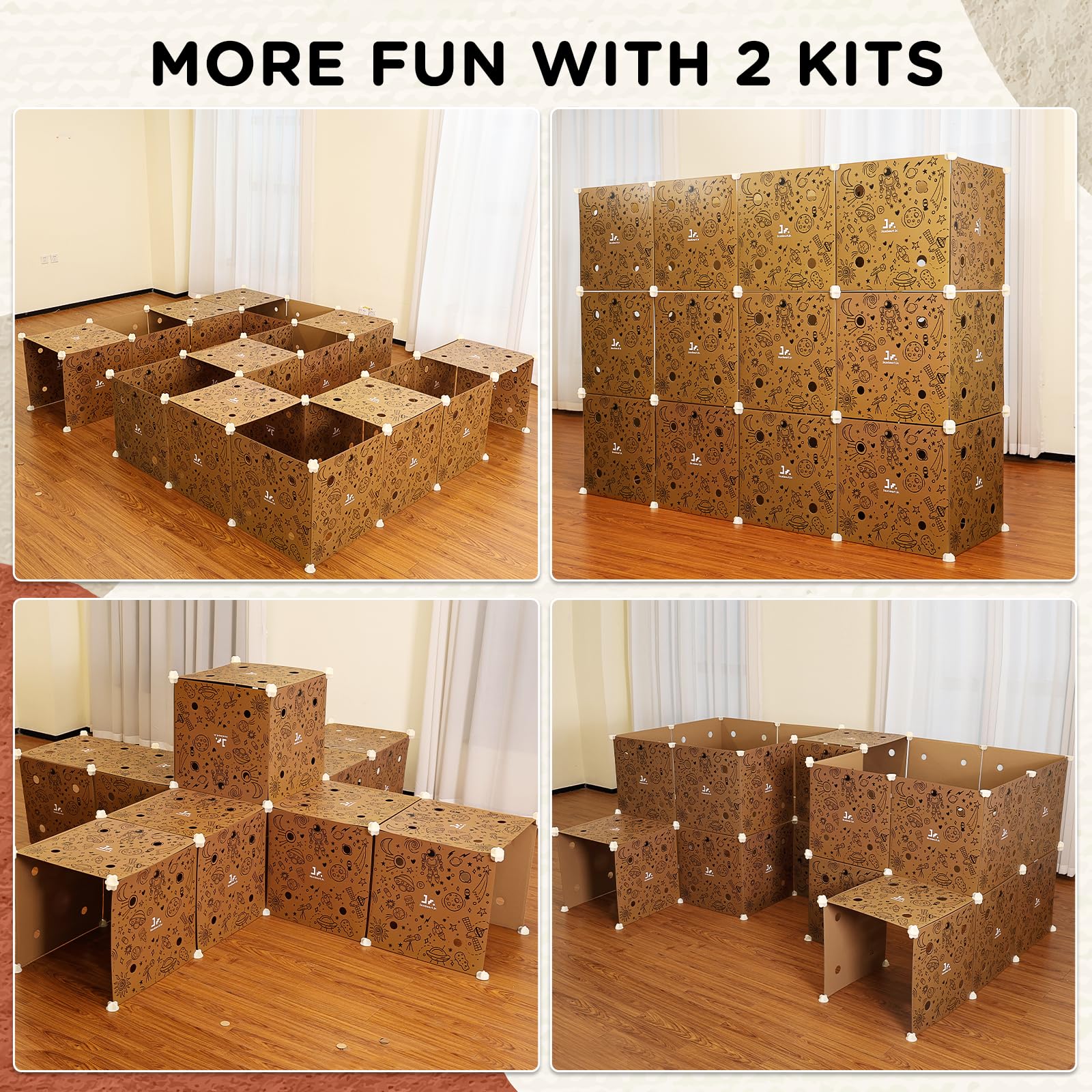 SainSmart Jr compact storage design keeps the play area tidy after use.