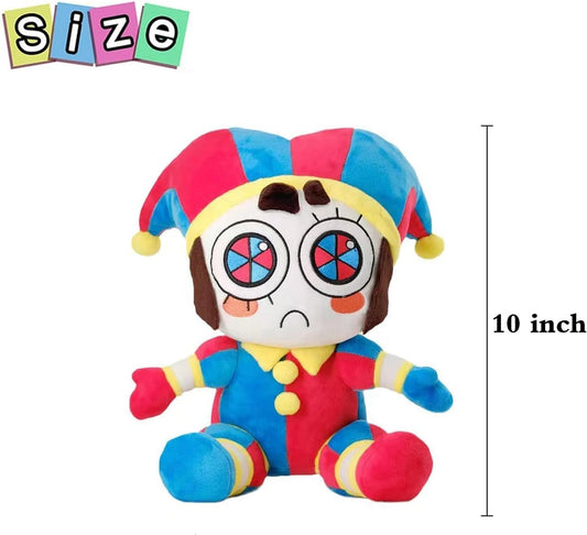 SAJISP Pomni plush eyes and smile provide a playful look, ideal for display.