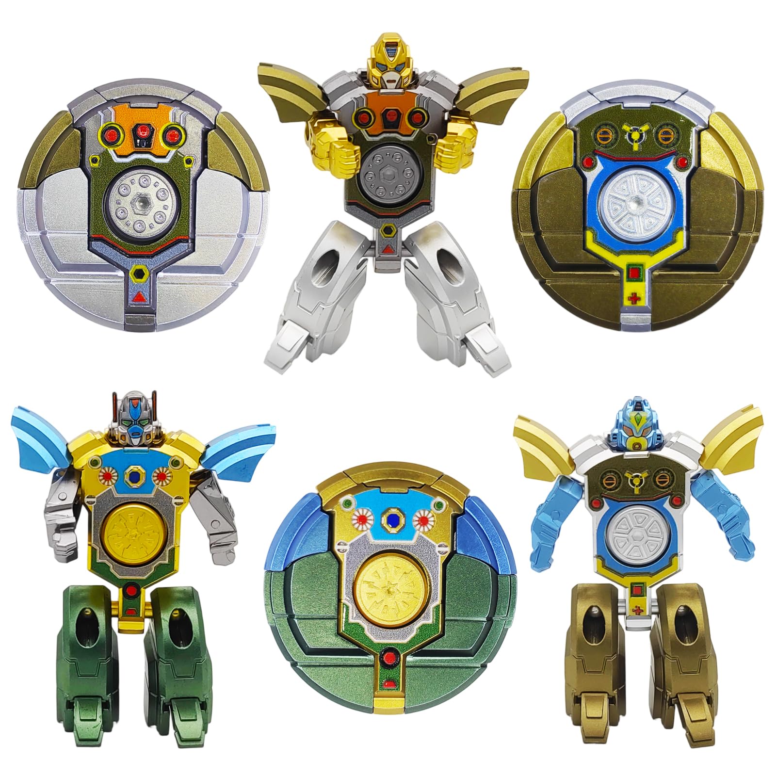 Salepo transformable fidget spinner gold in hand for focus and stress relief
