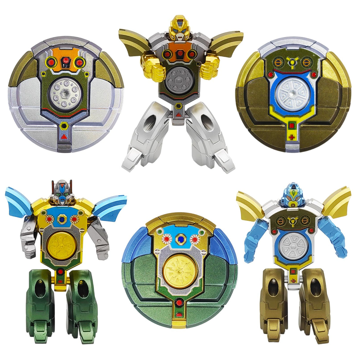 Salepo transformable fidget spinner gold in hand for focus and stress relief