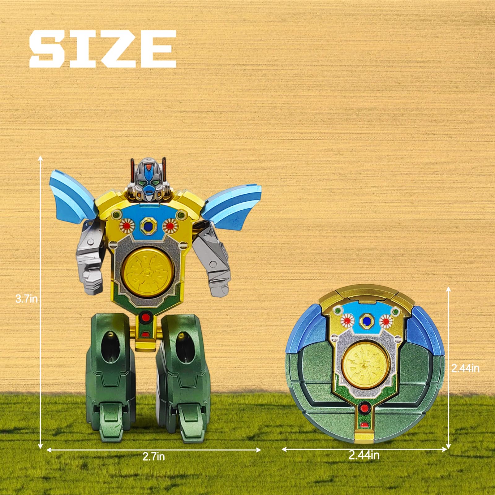 Salepo fidget spinner silver in robot mode to boost imagination