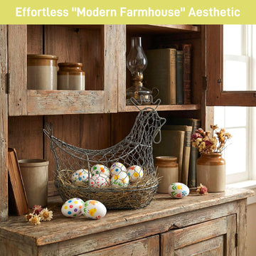 SallyFashion Easter games wooden eggs heavy, wind-resistant for outdoor hunts.