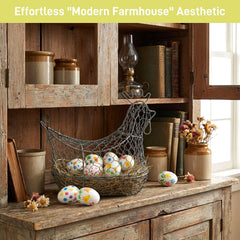SallyFashion Easter games wooden eggs heavy, wind-resistant for outdoor hunts.