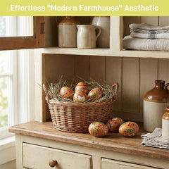 SallyFashion wooden eggs serve as Easter and photo prop accents.