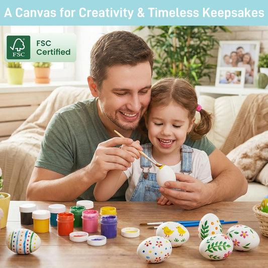 Eight wooden eggs for kitchen play by SallyFashion for pretend cooking