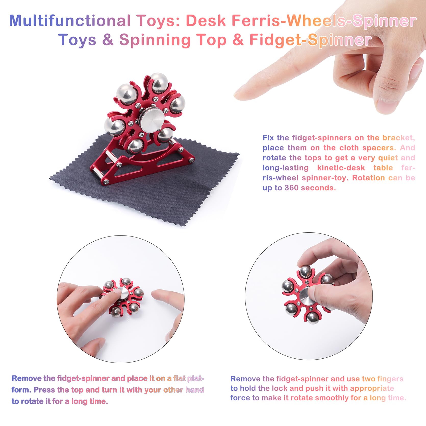 Samilalago no-battery desk toy delivers quiet spins for calm breaks.