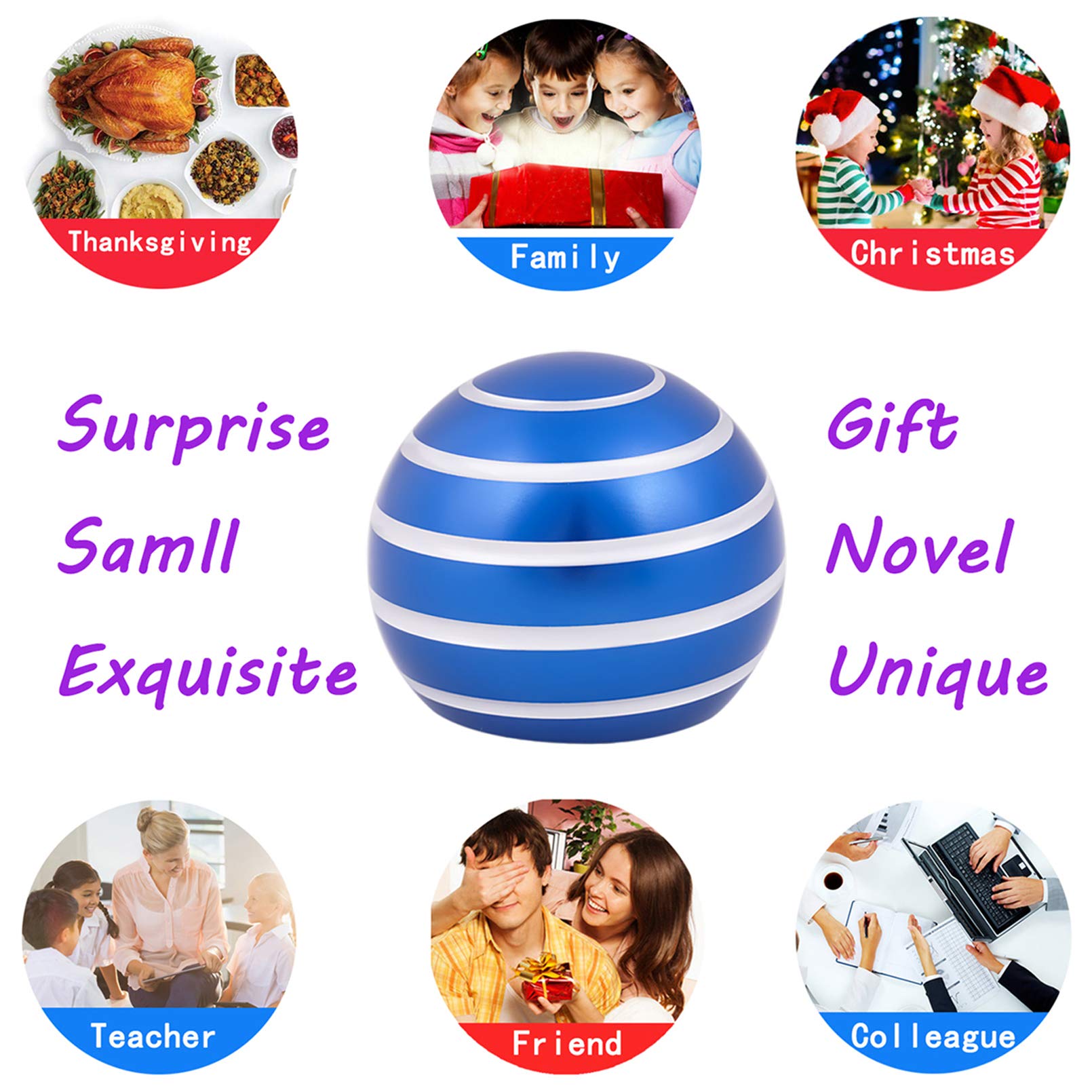 Samisoler durable metal desk toy maintains steady spin through daily use