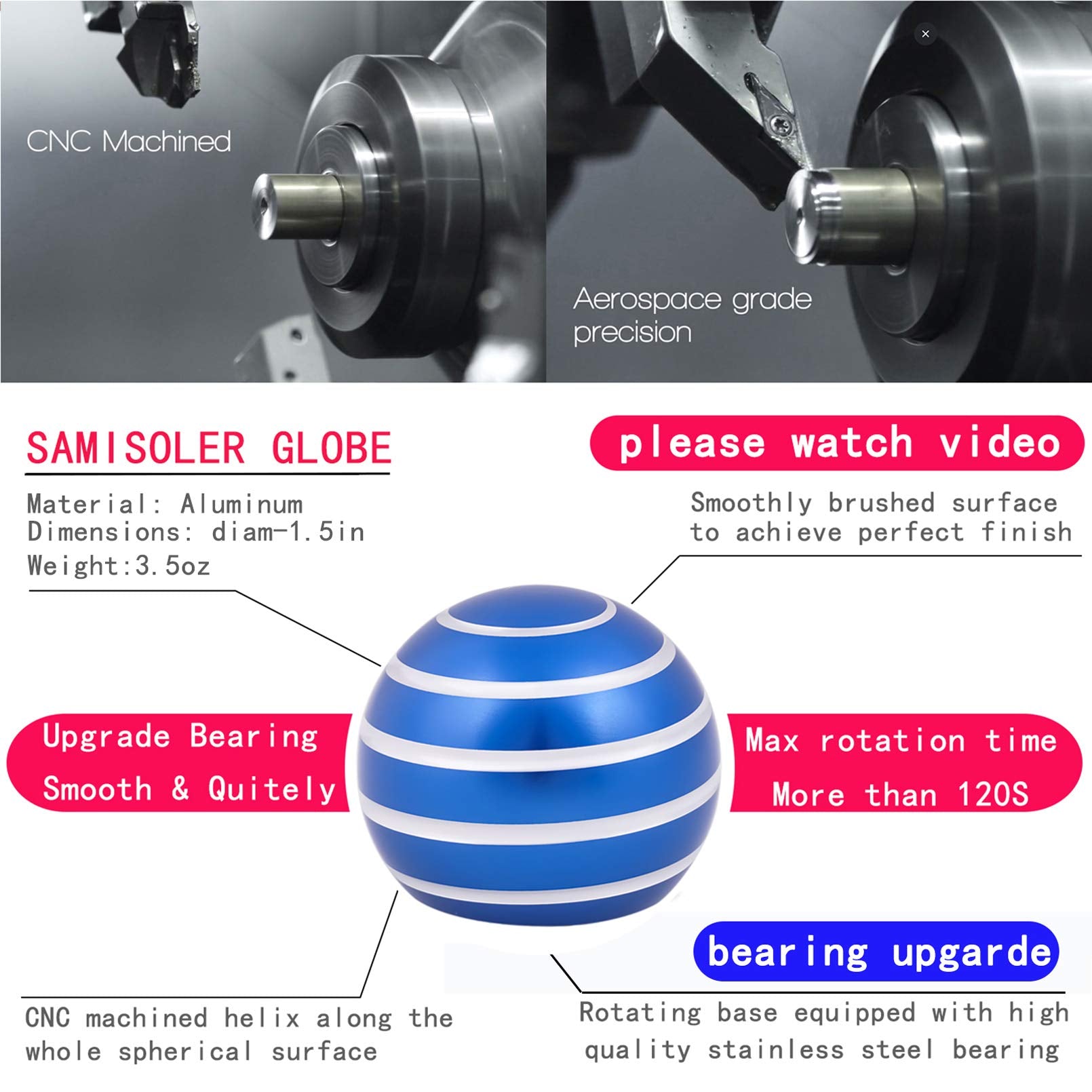 Samisoler helix groove desktop toy highlighting hypnotic optical illusion to boost concentration