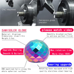 Samisoler optical illusion spinner close-up promotes calm at work.