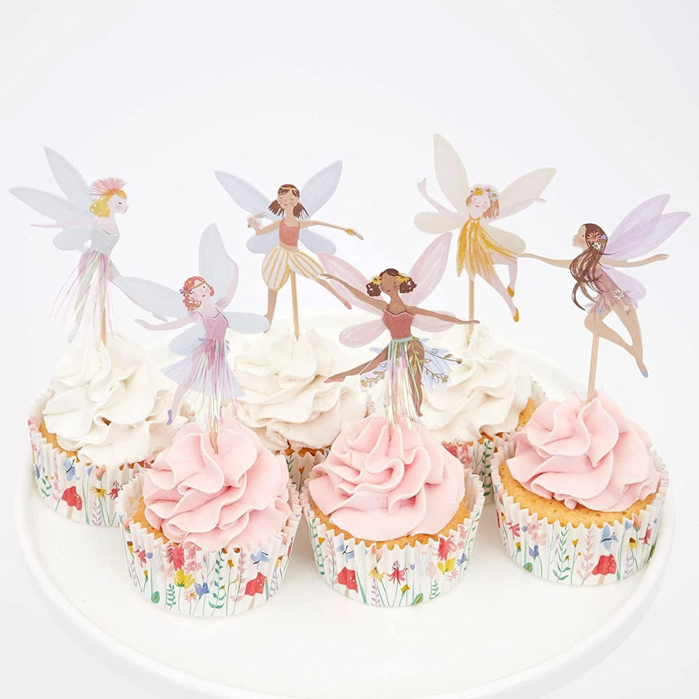 SAMOKA Fairy Cupcake Topper on a cupcake adds magical birthday charm