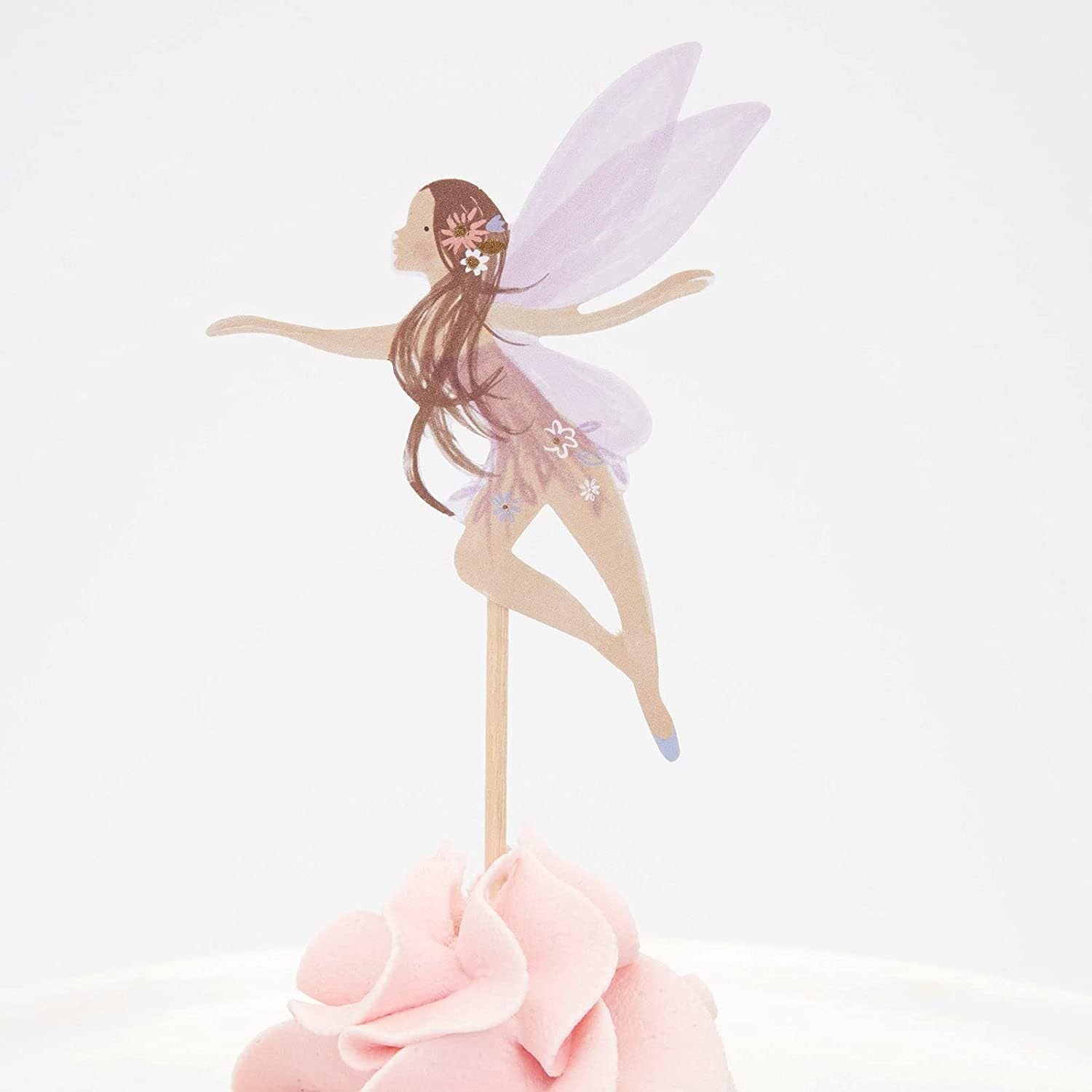 SAMOKA fairy toppers inserted securely with sticks for stability