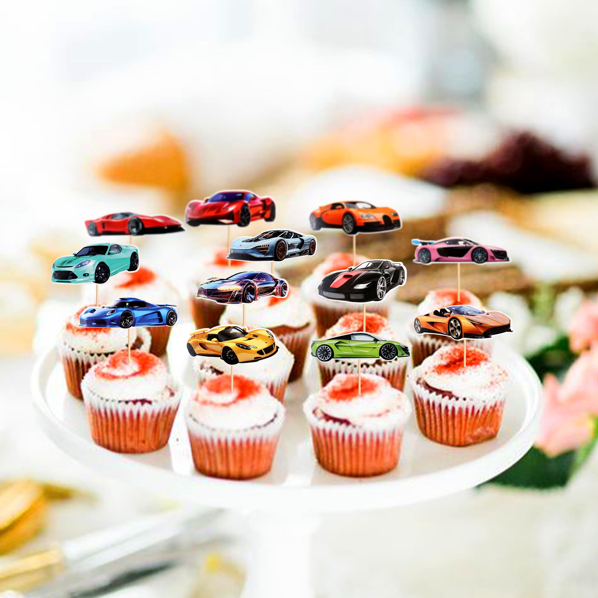 SAMOKA versatile cupcake decor for cakes, cookies, and fruits
