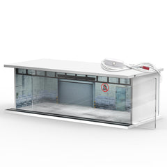 SAMYUCHO 1/64 diecast case with LED top lighting showcases Hot Wheels collection.