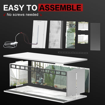 SAMYUCHO LED diorama connects with others for a larger display scene.