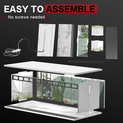 SAMYUCHO LED diorama connects with others for a larger display scene.