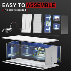 SAMYUCHO LED diorama lighting enhances car display ambiance.