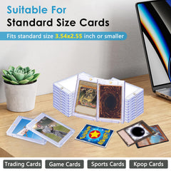 SAMYUCHO magnetic card holder 100-pack bulk for collectors and displays.