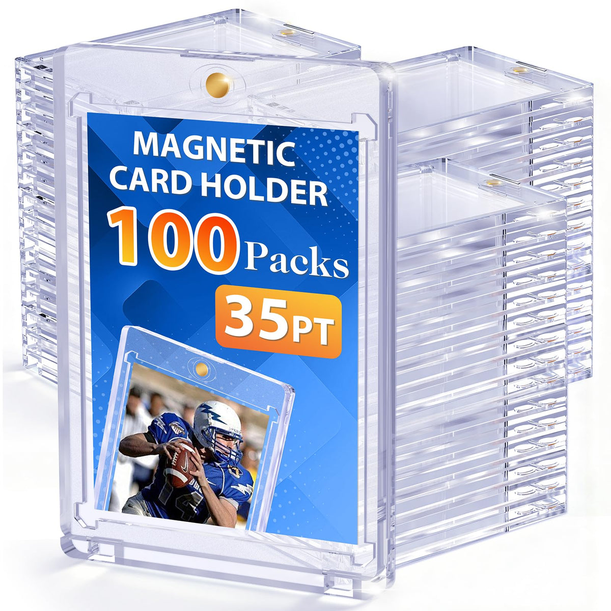 SAMYUCHO magnetic card holder case open shows easy access and protection.