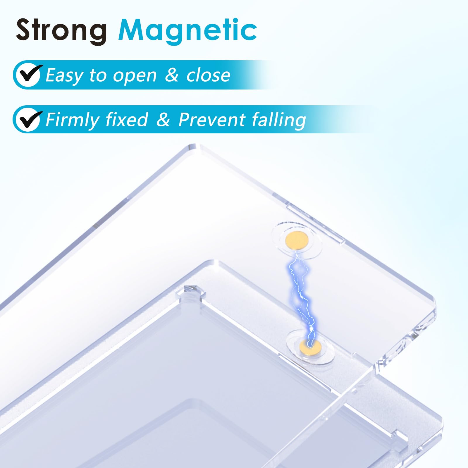 SAMYUCHO magnetic card holder standard-size compatibility fits many card types.