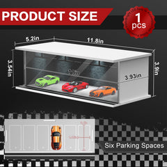 SAMYUCHO stackable diecast cases connect easily for a multi-scene diorama.