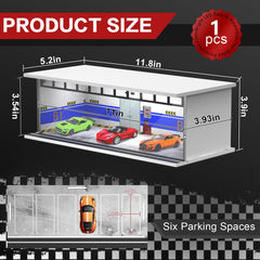 SAMYUCHO stackable diorama shows connected cases for a cohesive showroom display.