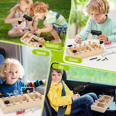 SANANT Montessori screwdriver board makes a thoughtful STEM-inspired gift for ages 3 to 6.