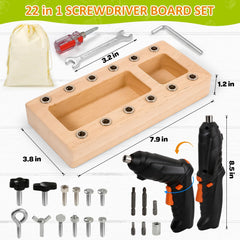 SANANT Montessori screwdriver board sensory learning promotes focus and independent play.