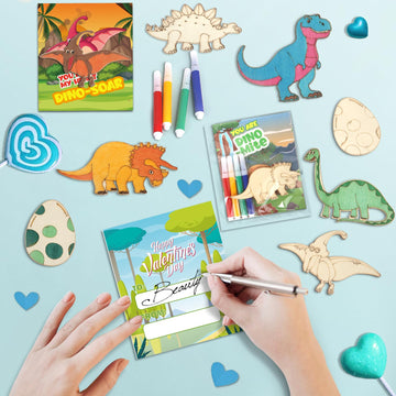 SANANT unfinished dinosaur wood craft, ready for painting and creativity.