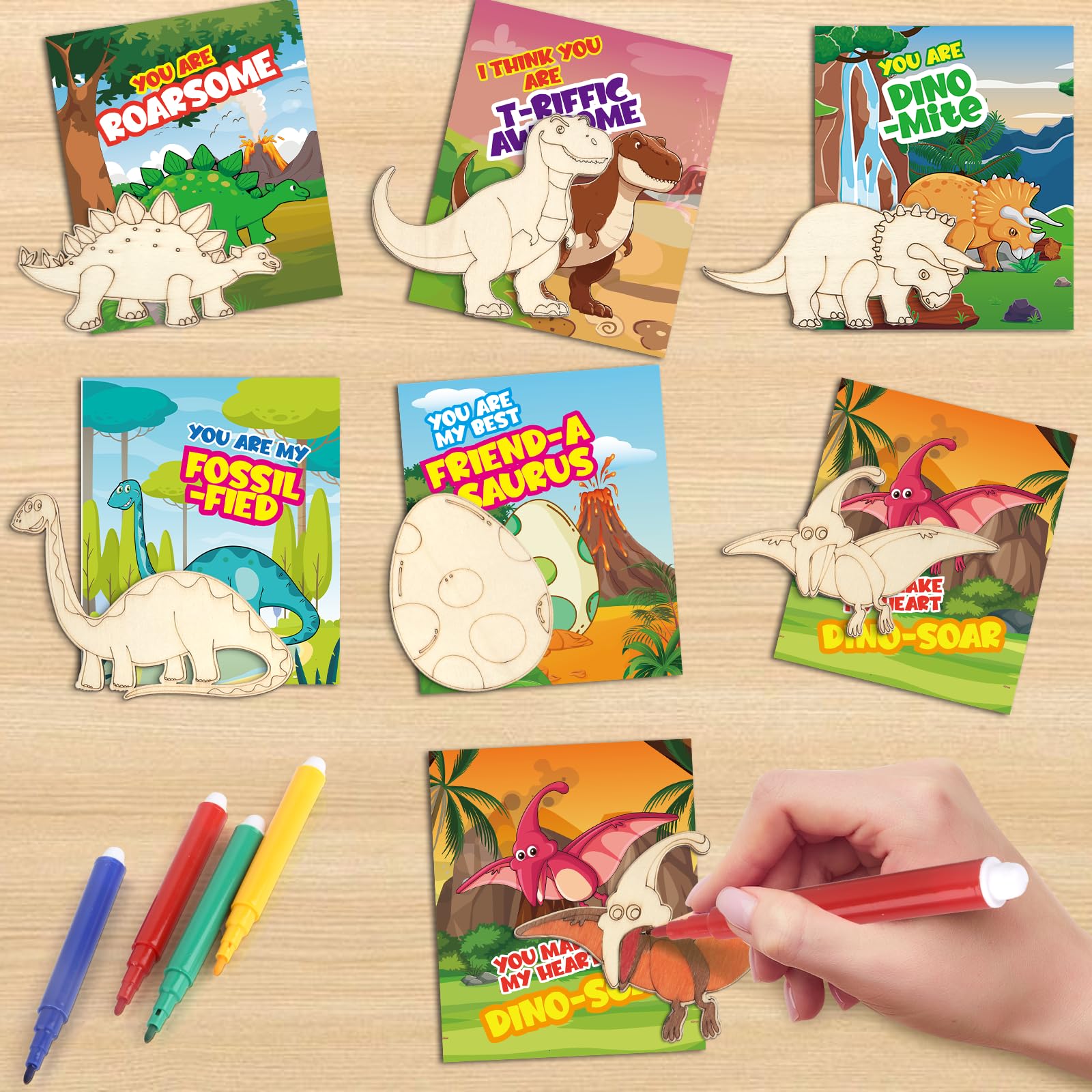 SANANT Valentines party favors, charming dino gifts for classmates.