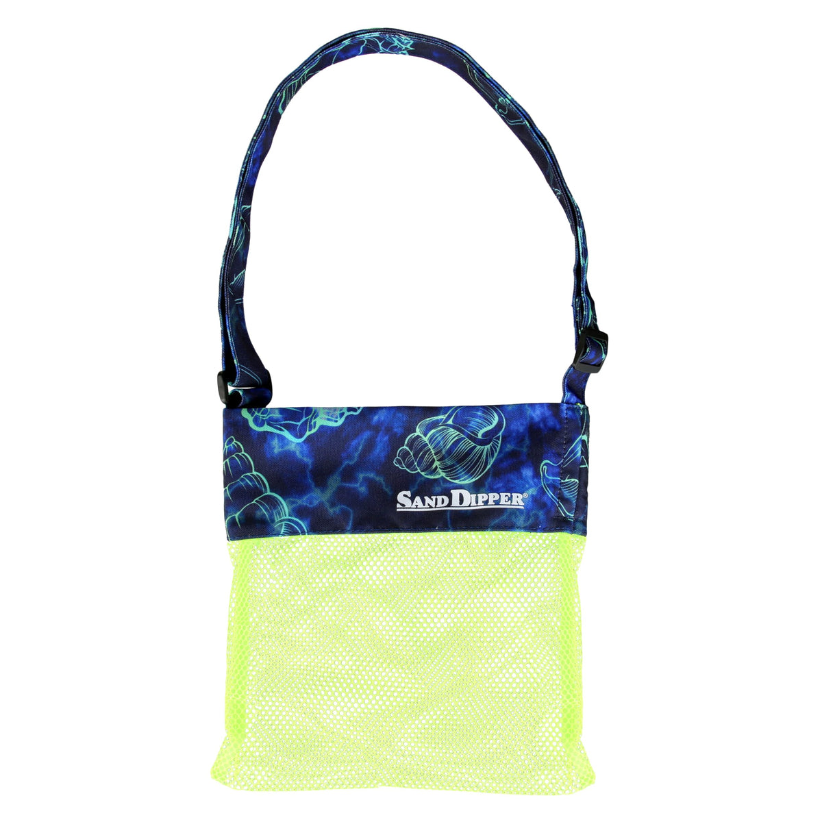 Sand Dipper shell-collecting beach bag with lightweight design for easy shell collection.