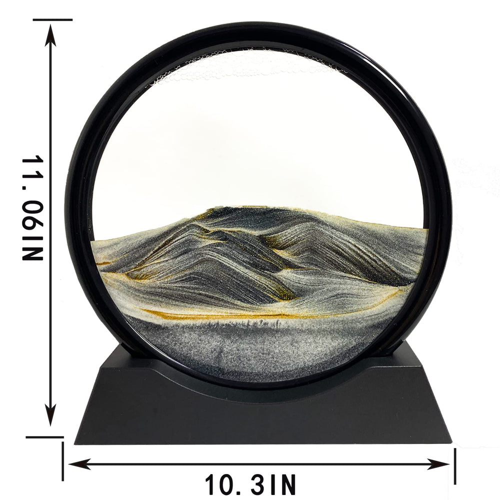 SANDCLE Moving Sand Art desktop decoration adds a calming focal point